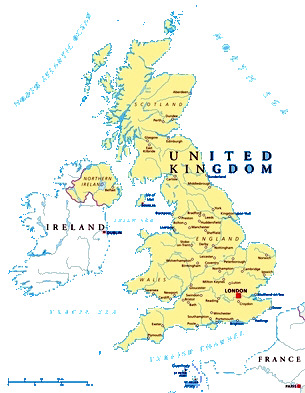 Grossbritannien England Irland, Nordirland, Schottland Navi mieten Discount 24