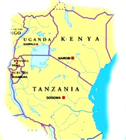 Ostafrika Kenia Tansania Ugand Karten Navi mieten Discount24