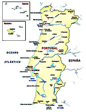 Portugal und Inseln  Navi mieten Discount 24